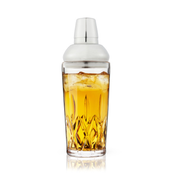 Crystal Cocktail Shaker with Built-in Strainer – Wallflower Mercantile