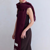 Cherry Lacquer Stockholm Scarf | 100% Recycled