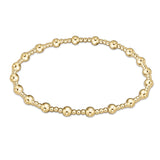 enewton Extends | Classic Sincerity Pattern 2mm x 4mm Gold Bead Bracelet