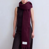 Cherry Lacquer Stockholm Scarf | 100% Recycled