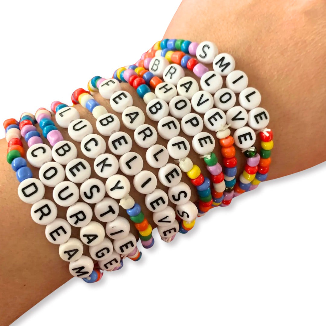 Dream Beaded Friendship Stretch Bracelets – Wallflower Mercantile