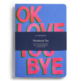 OkLoveYouBye Stitched Notebooks | Set of Two