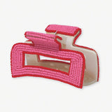 Lola Solid Color With Piped Edges Claw | Pink