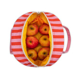 Awning Stripe Pink | Zipper Lunch Bag