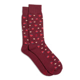 Socks that Support Self-Checks | Maroon Strawberries