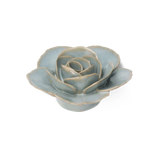 Teal Ranunculus Ceramic Flower
