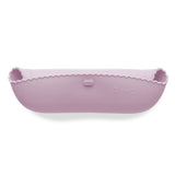 Silicone Roll up Baby Bib | Wavy Edge | Lilac