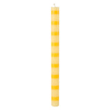 Yellow Stripe Dinner Candle
