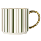 Green Stripe Coffee Mug
