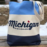 Michigan Tote Bag | Blue/Navy