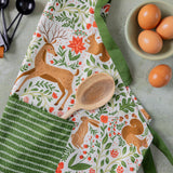 Ivory Christmas Forest Apron