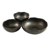 Antique Black 3-Bowl Serveware