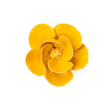 Yellow Poppy Ceramic Flower