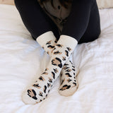 Socks that Protect Wildlife | Beige Leopard Print