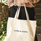 Coffee and Plants Canvas Tote Bag