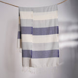 Grey/Navy Turkish Towel