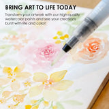 Watercolor Pocket Set Of 12 With Brush | Floral Colors