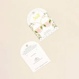 Pink Cherry Blossom/Gold | Pressed Flower Hoop Earring