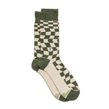 Socks for Women's Equality |  Green Checkered