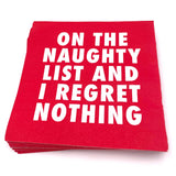 I Regret Nothing | Holiday Cocktail Napkins | 20ct