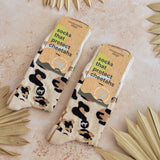 Socks that Protect Wildlife | Beige Leopard Print