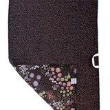 Circle Flowers Black and Coral | Two Sided Waffle Weave Microfiber Towels