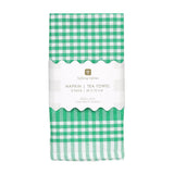 Green & White Gingham Napkins | 2 Pack