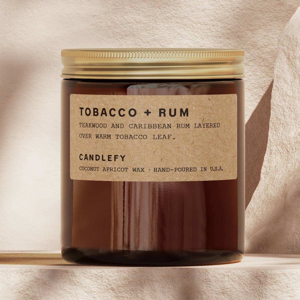 Tobacco + Rum | Natural Coconut Wax Candle