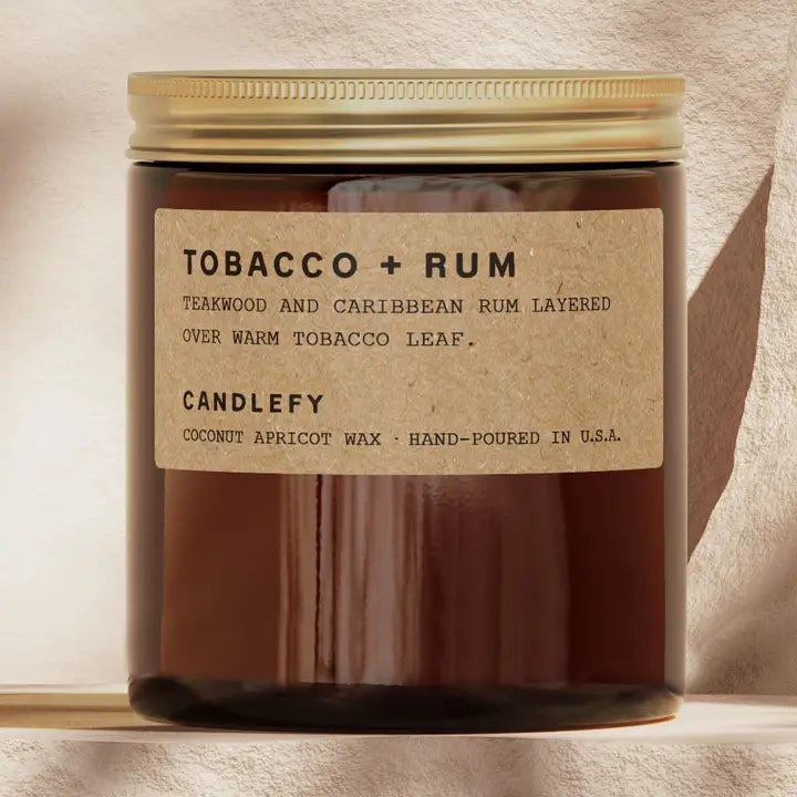 Tobacco + Rum | Natural Coconut Wax Candle