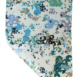 Blue Green Ditsy Flowers | Two Sided Waffle Weave Microfiber Towels