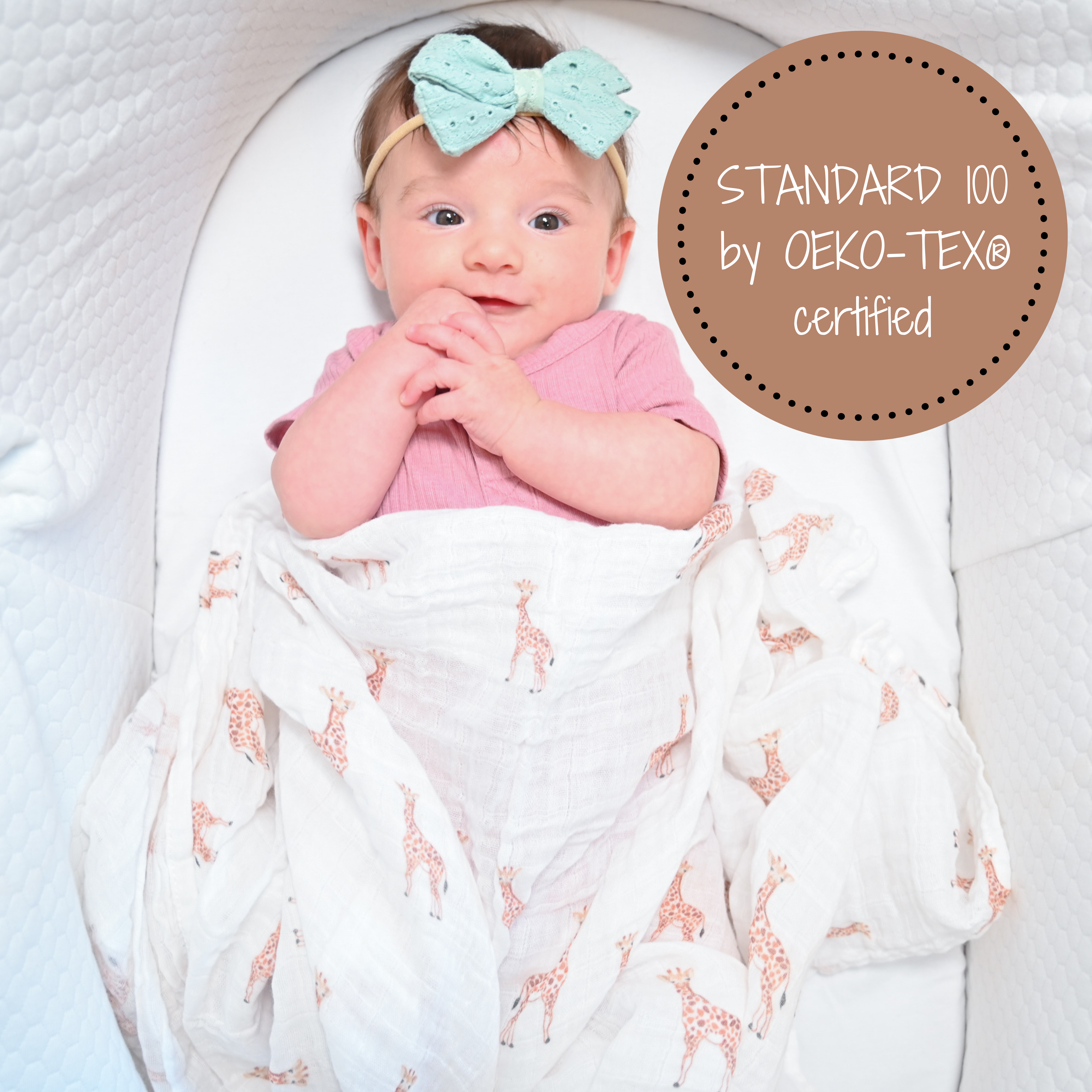 Stand Tall Muslin Swaddle Blanket