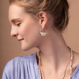 Opalite + Gold | Stone Prism Hoop