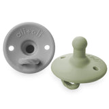 Pacifier Set Round | Grey + Sage