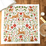 Christmas Forest Tea Towel