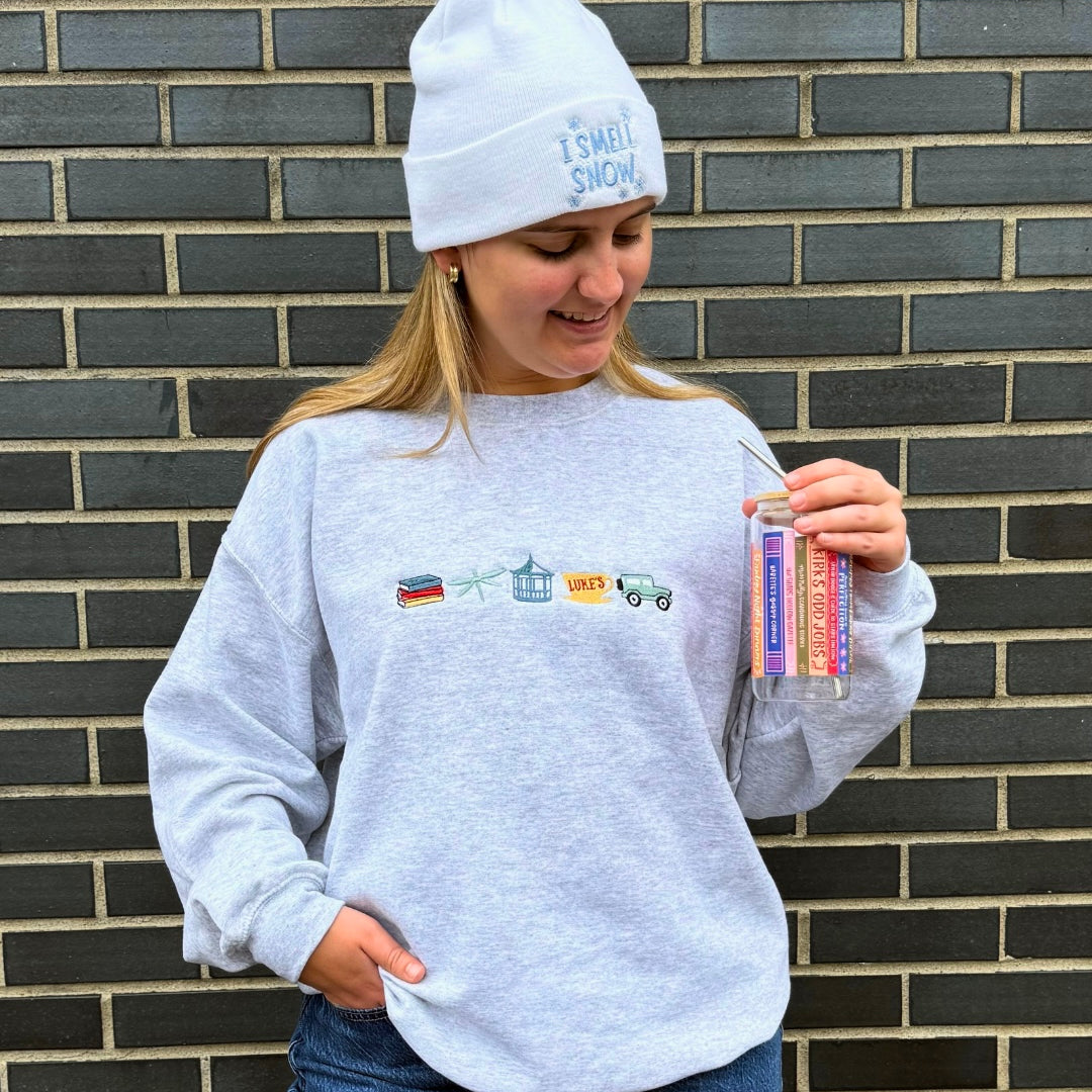 DSH Icons Embroidered Gemma Crewneck Sweatshirt