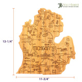 Michigan Shaped Serving and Cutting Board