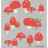 Totally Toadstools Swedish Dishcloth