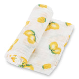 Lemons Muslin Swaddle Blanket