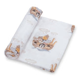 Noah's Ark Muslin Swaddle Blanket