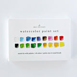 Watercolor Paint Set | 18 Colors with Brush