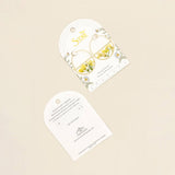 Yellow Baby's Breath/Gold | Pressed Flower Hoop Earring