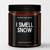 I Smell Snow: Natural Coconut Wax Candle