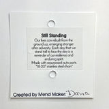 Still Standing Repurposed Zinc + Steel Necklace