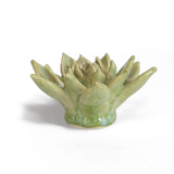 Green Succulent Ceramic Flower