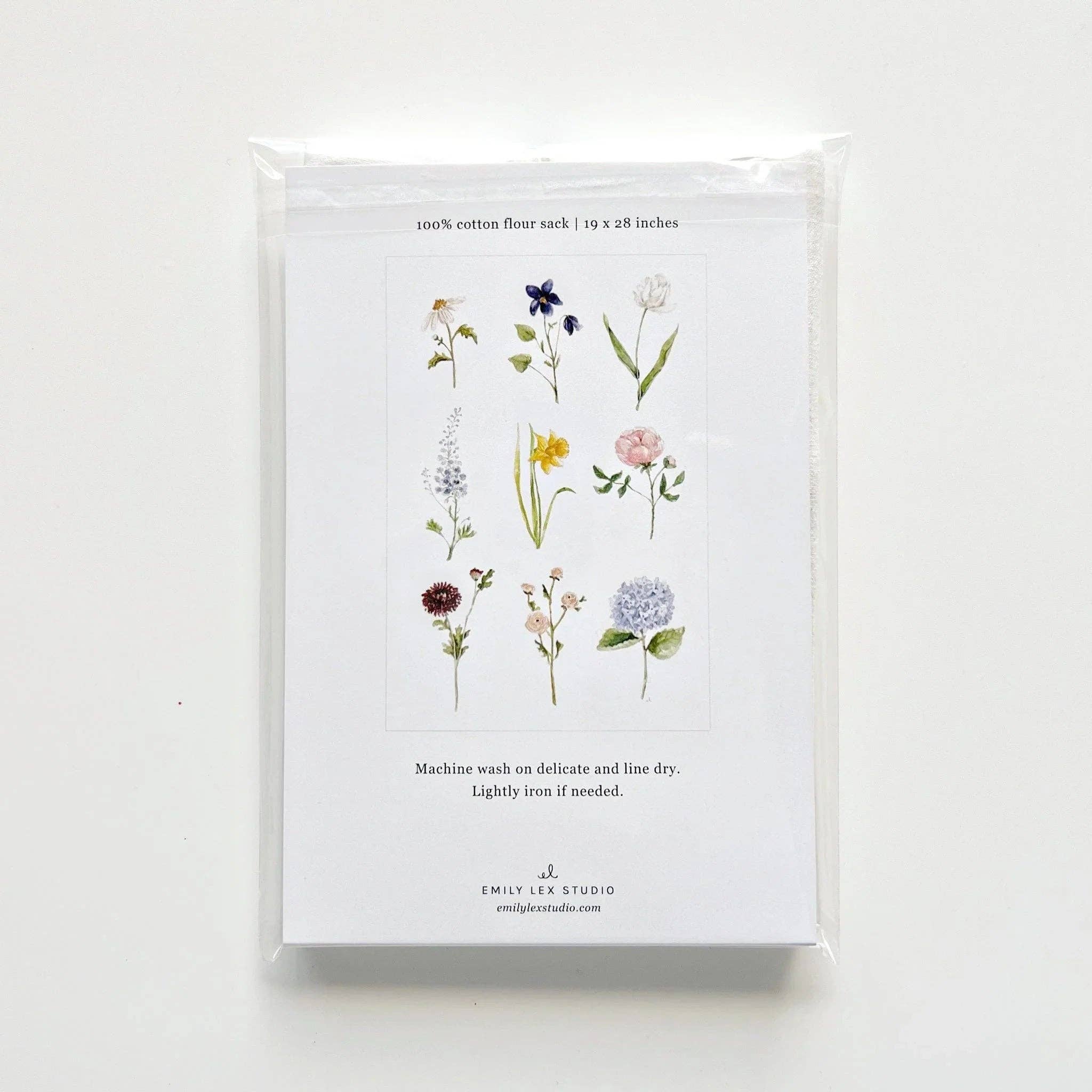 Garden Flowers | Cotton Flour Sack Tea Towel