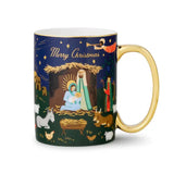 Nativity Scene Porcelain Mug