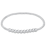 enewton | Classic Sterling Beaded Bliss 2mm x 4mm Bead Bracelet