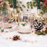 Holly Leaf Icon Glass