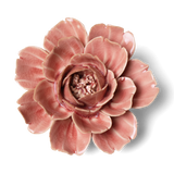 Champagne Pink Rose Ceramic Flower
