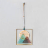 Sunset Mountains Stained Glass Light Catcher